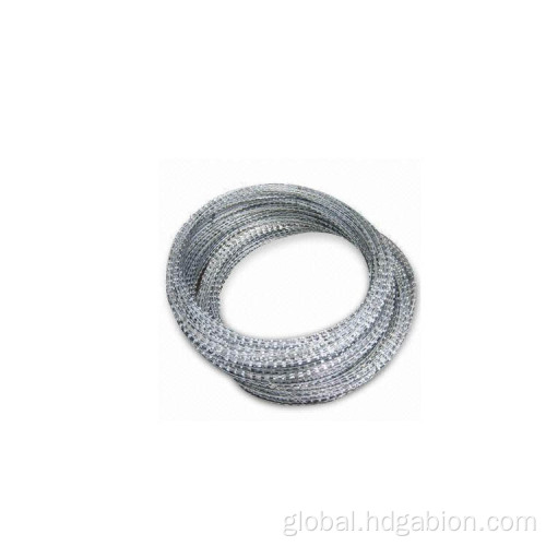 Gavanized Razor Barbed Wire Galvanized Razor Barbed Wire for Wall Fencing Factory